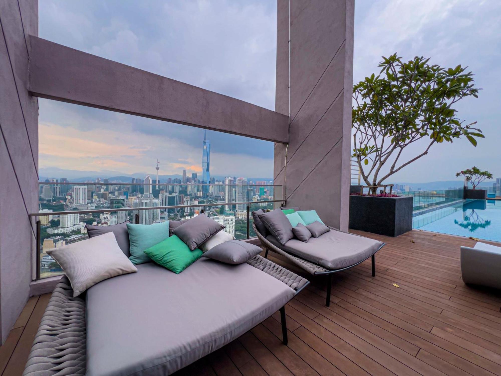 Sky Pool Suites Kl Sentral - Riveria City Kuala Lumpur Eksteriør bilde